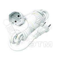 Изображение товара Удлинитель 1х5м без заземления ПВС 2х0.75 универсальный с шторками