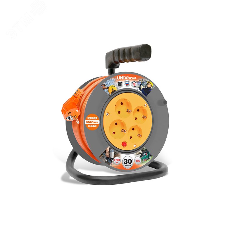 Изображение товара Удлинитель силовой У10-014 термо ПВС 3 0,75 30м надежный и безопасный