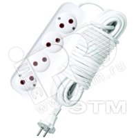 Изображение товара Удлинитель 4х10м ПВС 2х0.75 UNIVersal