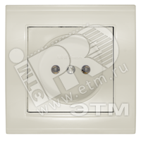 Изображение товара Розетка Бриллиант без заземления слоновая кость