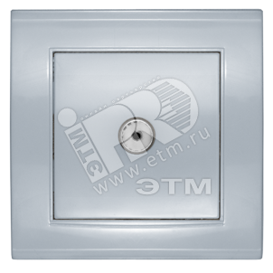 Изображение товара Розетка Бриллиант TV серебро - дизайнерская электрика для современного интерьера