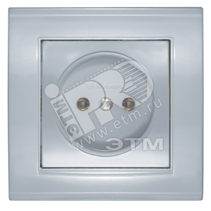 Изображение товара Розетка Бриллиант без заземления серебро - классика и современность