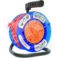 Изображение товара Удлинитель на катушке 4 розетки 20м ПВС 2х0.75 мм Полипропилен корпус 190 мм