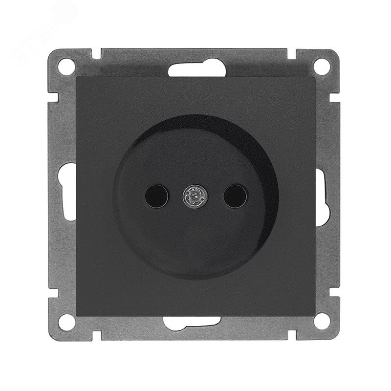 Изображение товара Розетка одноместная серия Афина UNIVersal 16А графит IP20 для скрытого монтажа