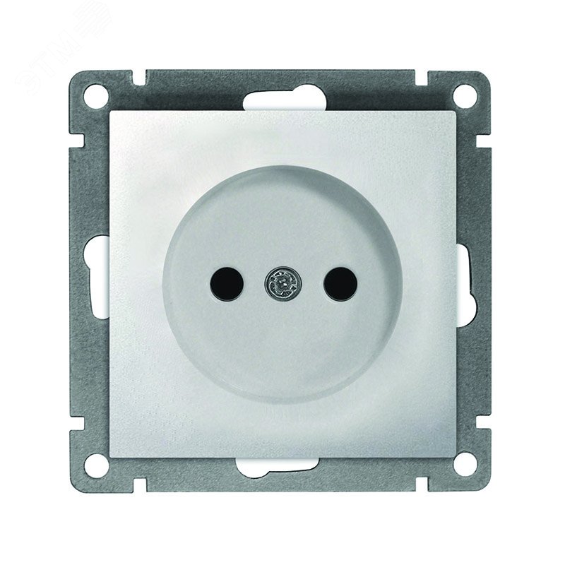 Изображение товара Розетка одноместная UNIVersal серия Афина 16А 220В серебро