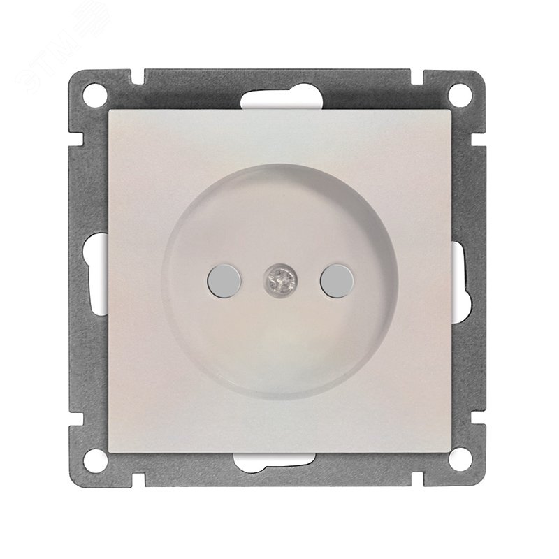 Изображение товара Розетка одноместная UNIVersal серия Афина 16А, жемчуг