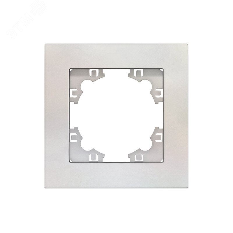 Изображение товара Рамка одноместная горизонтальная Афина жемчуг еврослот АБС-пластик