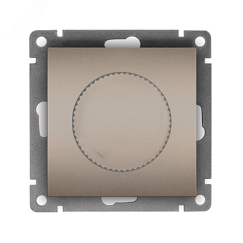 Изображение товара Светорегулятор (Диммер) UNIVersal серия Афина, 3А, 220В, 500Вт, шампань