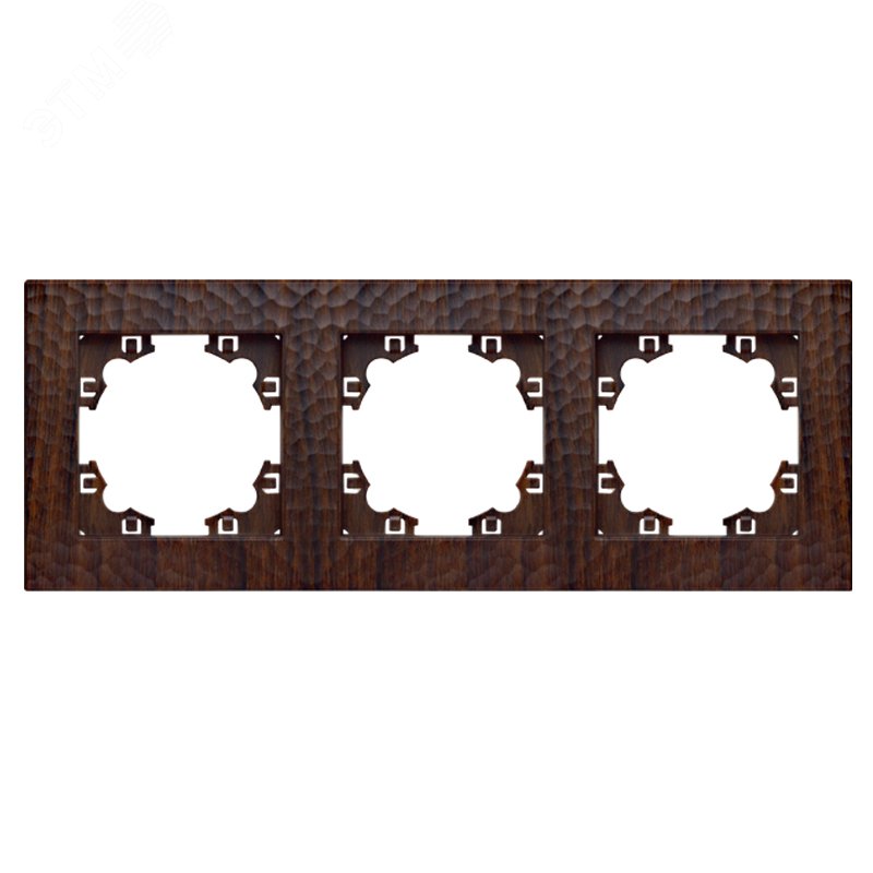 Изображение товара Рамка фактурная 3 поста универсальная UNIVersal Афина венге