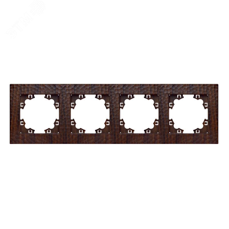 Изображение товара Рамка фактурная 4 поста универсальная UNIVersal Афина венге