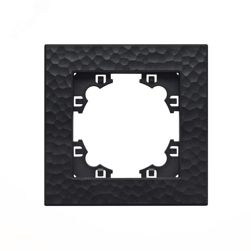 Изображение товара Рамка фактурная 1 пост UNIVersal Афина графит еврослот