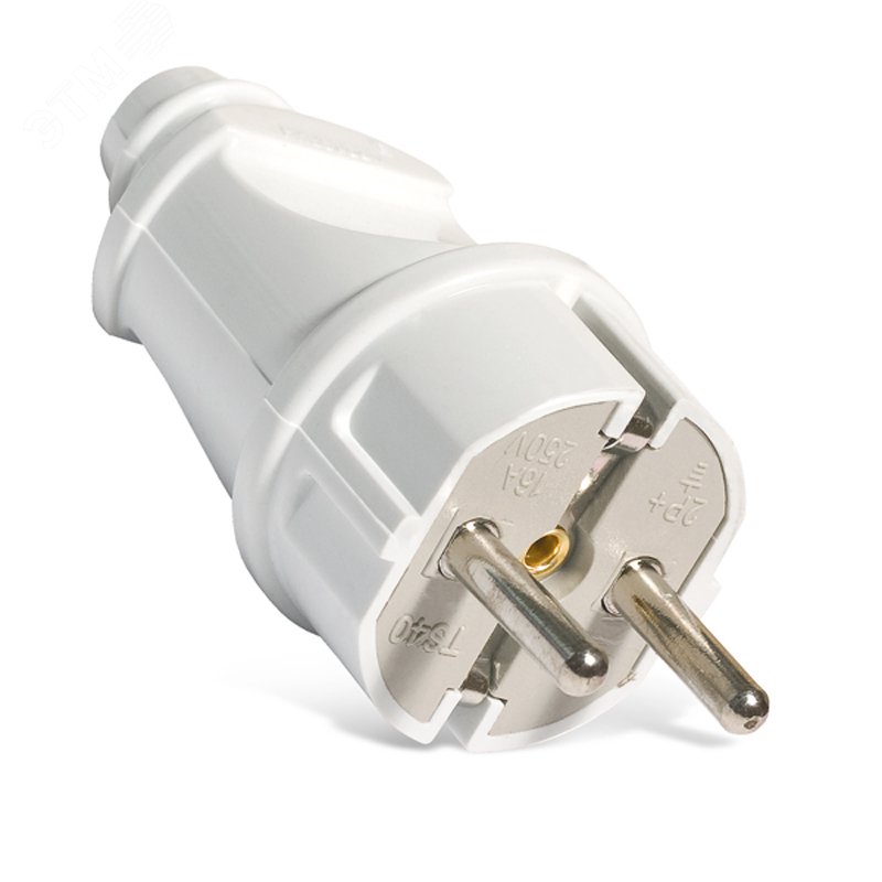 Изображение товара Евровилка прямая белая 16А 250В UNIVersal А101