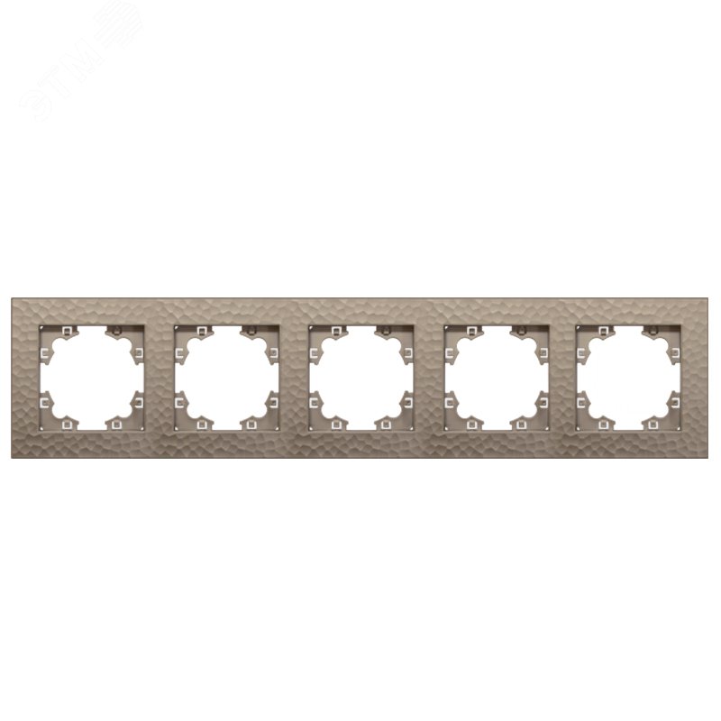 Изображение товара Рамка фактурная 5 постов универсальная Афина шампань UNIVersal