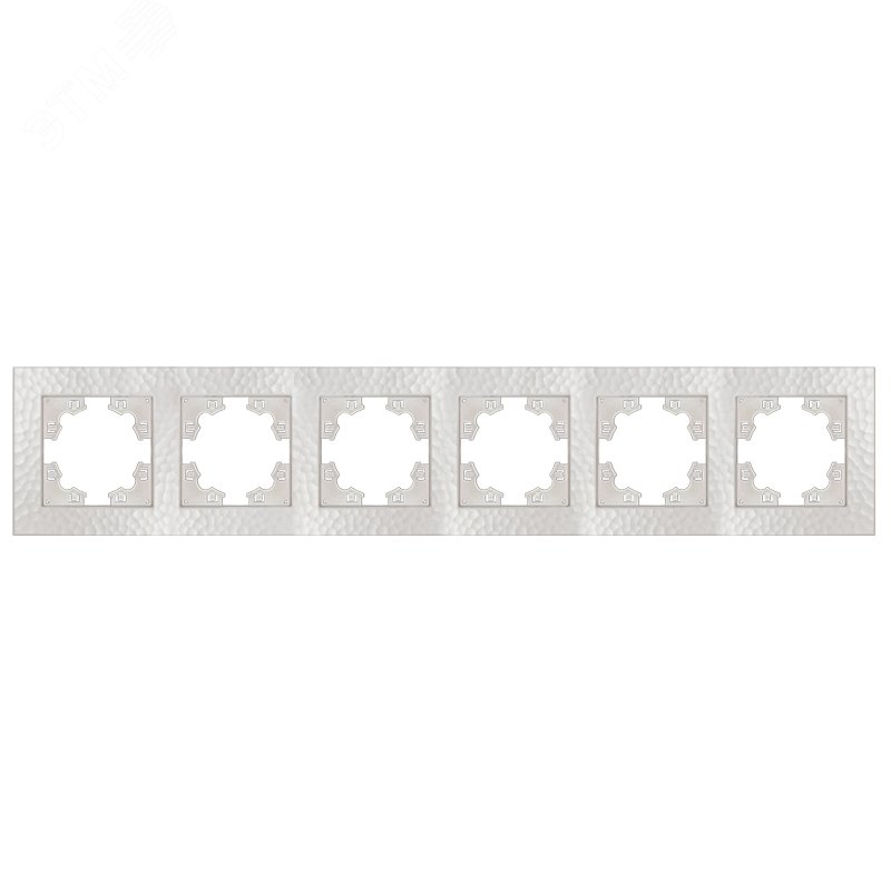 Изображение товара Рамка фактурная 6 постов универсальная UNIVersal Афина жемчуг