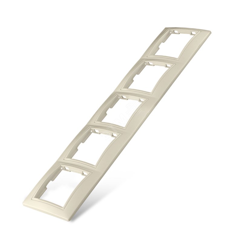 Изображение товара Севиль Рамка пятиместная горизонтальная слоновая кость