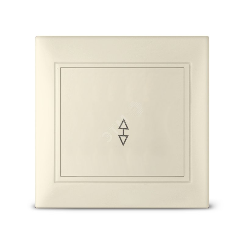 Изображение товара Выключатель проходной 1 клавиша серия Севиль слоновая кость