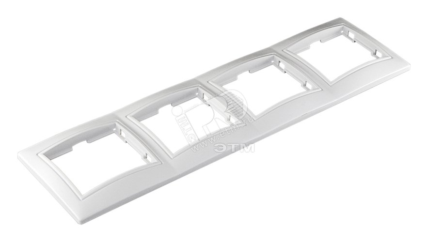 Изображение товара Рамка 4 поста Севиль горизонтальная белая универсальное решение