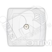 Изображение товара Розетка телевизионная TV серия Маргарита скрытая белая 1 пост винтовое крепление