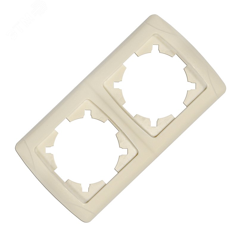 Изображение товара Маргарита Маргарита рамка двухместная горизонтальная сл.кость (ivory) (еврослот) (шт)