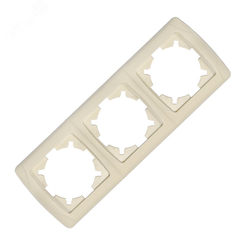 Изображение товара Маргарита Маргарита рамка трехместная горизонтальная сл.кость (ivory) (еврослот) (шт)