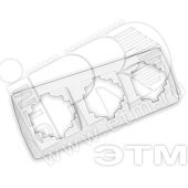 Изображение товара Рамка 3 поста Маргарита горизонтальная белая (шт)