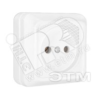 Изображение товара Розетка силовая Олимп без заземления белая 220 В 16 А
