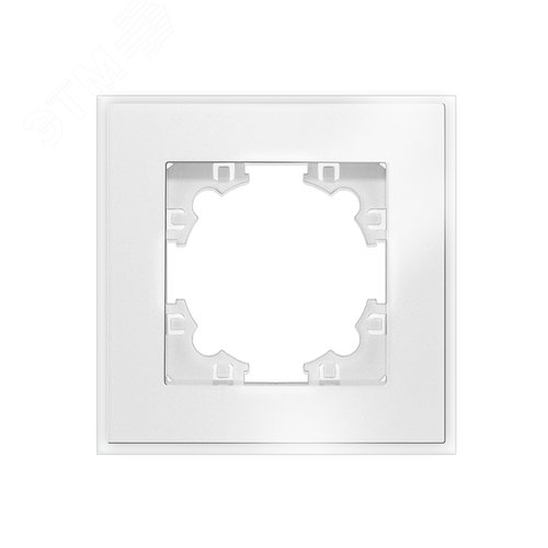 Изображение товара Афина рамка стеклянная одноместная белая (еврослот) (шт)