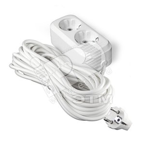 Изображение товара Удлинитель бытовой У10-553 ПВС 3-0.75 2 гнезда, 10м (шт)