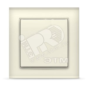 Изображение товара Выключатель Бриллиант одноклавишный слоновая кость (шт)