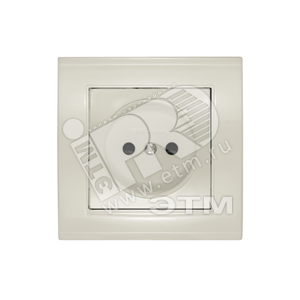 Изображение товара Розетка Бриллиант без заземления с защитной шторкой слоновая кость (шт)