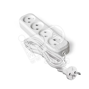 Изображение товара Удлинитель бытовой У6-766 ШВВП 2-0.75 4 гнезда 3м (шт)