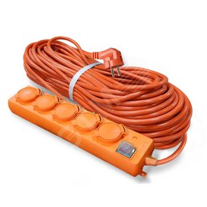 Изображение товара Удлинитель силовой 5х20м с выключателем ПВС 3х1.5 10А IP44 У10-026 (шт)