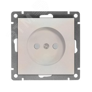 Изображение товара Розетка одноместная UNIVersal серия Афина б/з, с/у, з/ш, 16А, 220В, жемчуг (еврослот), механизм (шт)