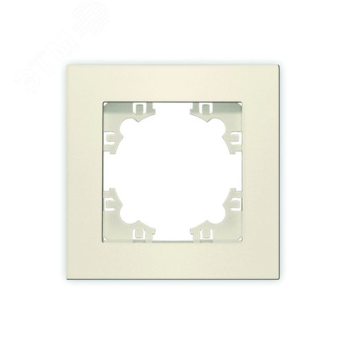 Изображение товара Рамка одноместная горизонтальная Афина слоновая кость (ivory) (еврослот) (шт)