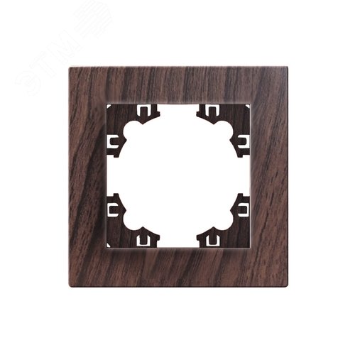 Изображение товара Рамка одноместная горизонтальная Афина венге (еврослот) (шт)