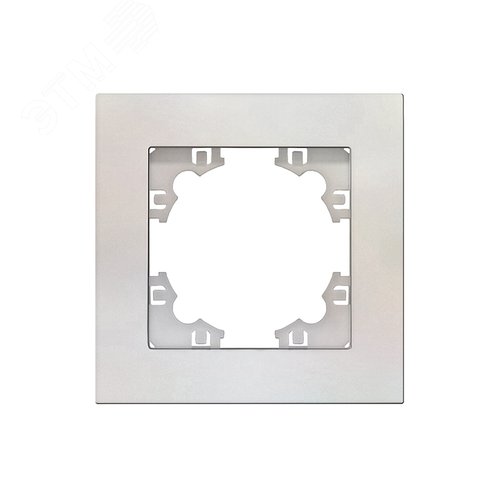 Изображение товара Рамка одноместная горизонтальная Афина жемчуг (еврослот) (шт)