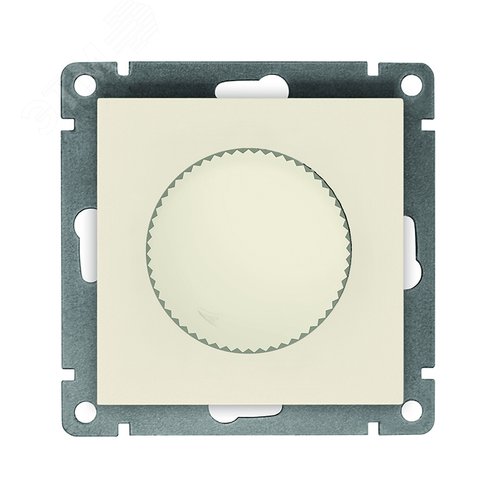 Изображение товара Светорегулятор (Диммер) UNIVersal серия Афина, с/у, 3А, 220В, 500Вт, слоновая кость (ivory) (еврослот), механизм (шт)