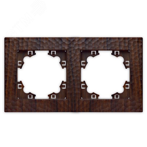 Изображение товара Рамка фактурная 2 поста универсальная UNIVersal Афина венге (еврослот) (шт)