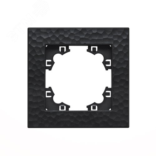 Изображение товара Рамка фактурная 1 пост UNIVersal Афина графит (еврослот) (шт)