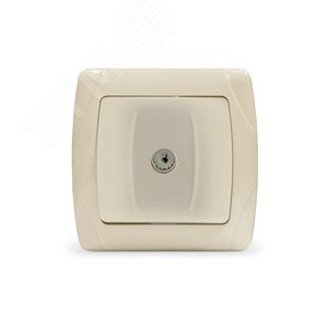 Изображение товара Маргарита розетка телевизионная одноместная с/у, оконечная, 75Ом, ч/д 4-2400Мгц, сл.кость (ivory) (еврослот) (шт)