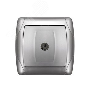 Изображение товара Маргарита розетка телевизионная одноместная с/у, оконечная, 75Ом, ч/д 4-2400Мгц, серебро (еврослот) (шт)