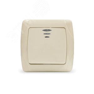 Изображение товара Маргарита выключатель одноклавишный с подсветкой с/у, 10А, 220В, сл.кость (ivory) (еврослот) (шт)