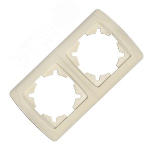 Изображение товара Маргарита Маргарита рамка двухместная горизонтальная сл.кость (ivory) (еврослот) (шт)