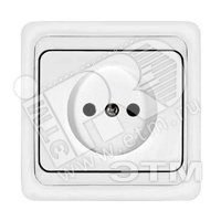 Изображение товара Валери Розетка без заземления белая скрытая (шт)