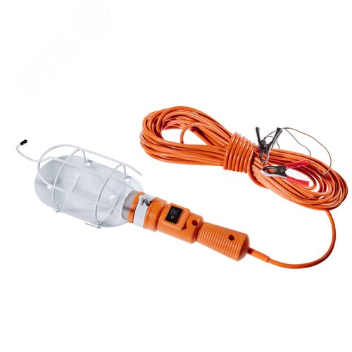 Изображение товара Светильник переносной ЛСУ-2 ПВС 2*0,75 20 М 12/24 В DC с зажимами по аккумуляторуЛСУ-2 ПВС 2*0,75 20 М (шт)