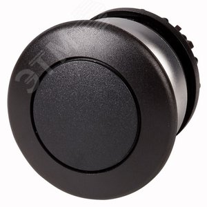 Головка кнопки грибовидная, без фиксации, цвет черный M22-DP-S