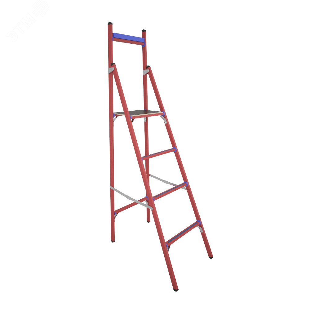 Изображение товара Стремянка стеклопластиковая диэлектрическая с вертикальной опорой СВД-1, 5 (шт)