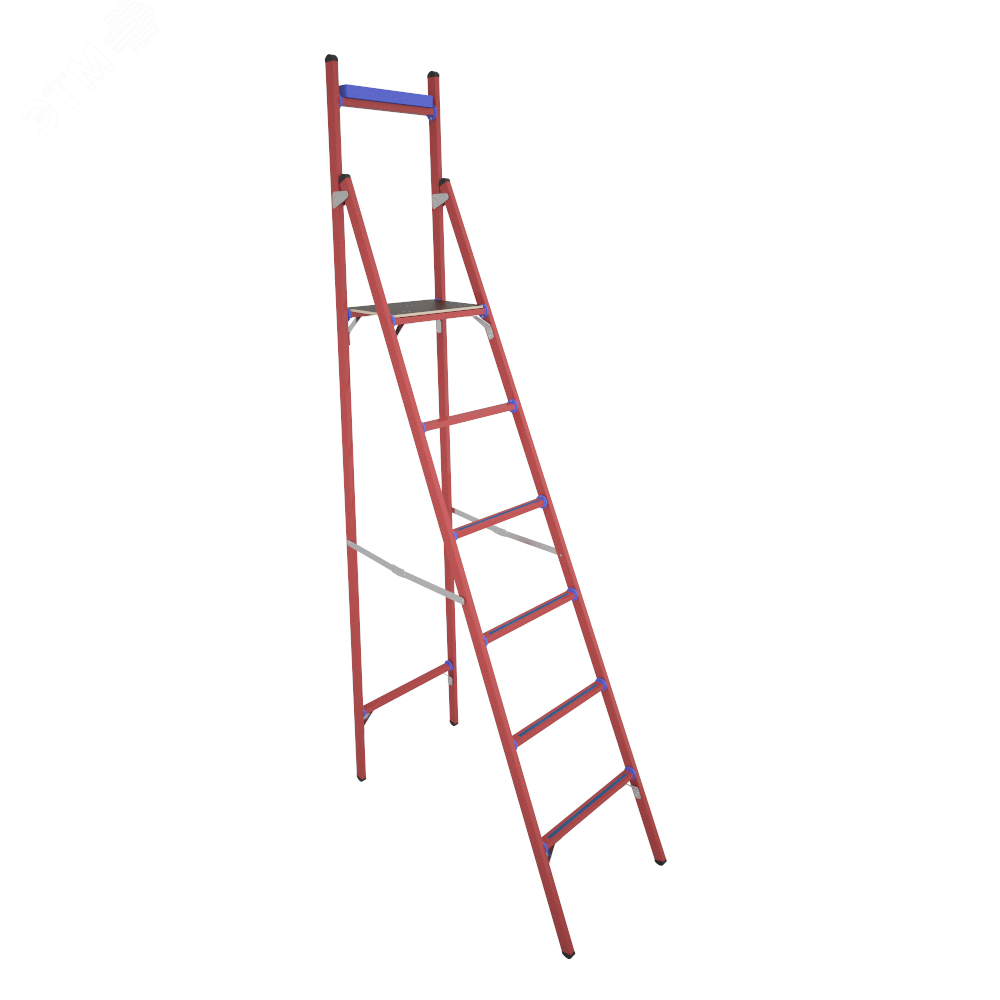 Изображение товара Стремянка стеклопластиковая диэлектрическая с вертикальной опорой СВД-2 ,0 (шт)