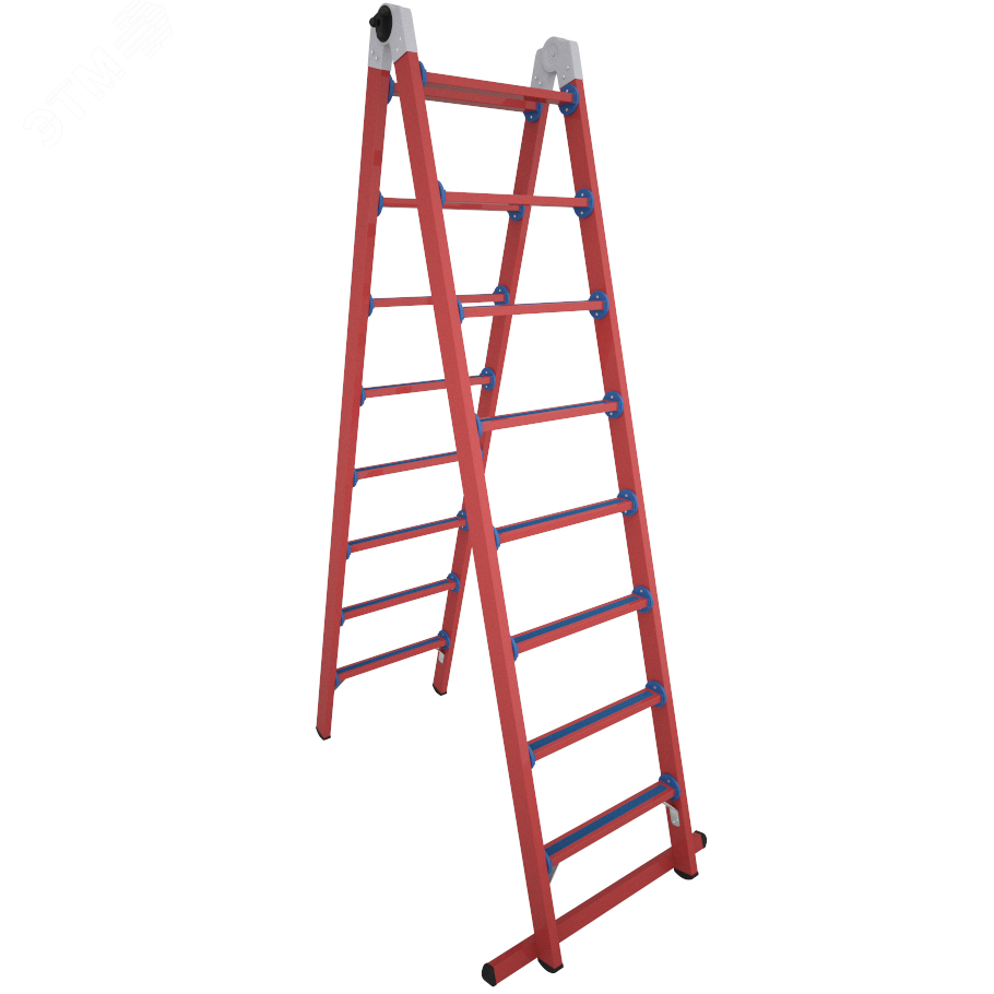 Изображение товара Лестница-стремянка стеклопластиковая трансформер мягкий грунт ЛСПТД-2 5 МГ (шт)