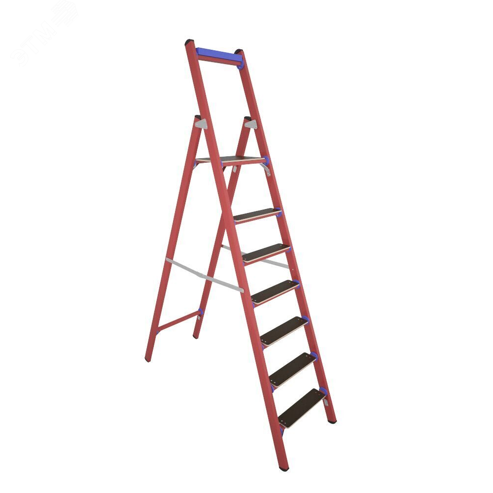 Изображение товара Стремянка диэлектрическая стеклопластиковая с симметричной опорой телеком ССД-1, 8 Е Т (шт)